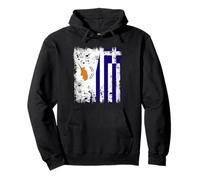 Cyprus Greece Half Flag Cypriot Gr lag Hellas Heritage Pullover Hoodie
