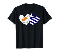 Cyprus Greece Heart Flags Cypriot Greek Ancestry Flag T-Shirt