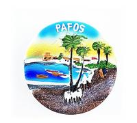 Cyprus Heritage City Paphos Sea View Magnet Kitchen Fridge Decorated Magnet