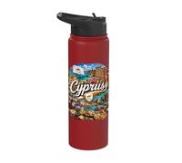 Cyprus, Island in Europe, Mount Olympus Stainless Steel Insulated Water Bottle