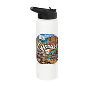 Cyprus, Island in Europe, Mount Olympus Stainless Steel Insulated Water Bottle