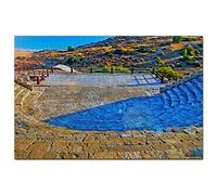 Cyprus Jigsaw Puzzle 1000 Pieces - Ancient Amphitheater Limassol Cyprus Puzzle Game Artwork Travel Souvenir 26x38CM