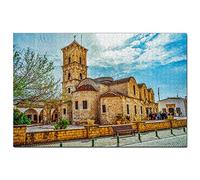 Cyprus Larnaca St Lazarus Church Jigsaw Puzzle for Adults 500 Piece Travel Gift Souvenir 52x38CM