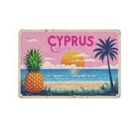Cyprus Love The Summer Holiday Funny Vintage Tin Sign Metal Wall Decor For Bedroom Plaques Poster Home Family Lovers Gift Retro 8x12 Inch