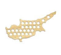 Cyprus Map Beer On Bottle Beer Board 3 Colors To Choose For Gift For Him M0035 50x30cm