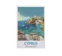 Cyprus Mediterranean，Jigsaw Puzzles for Adults 1000 Piece, Classic Puzzle Teens Boys Girls Puzzles Sturdy Tight Fitting Pieces,Letters On Back for Ideal Challenging And Gift（38x26cm）-GE91