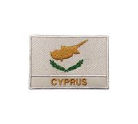 Cyprus National Flag Iron On Patch Sew On Patch Embroidered Patch/Badge for Clothes