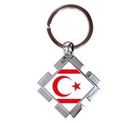 Cyprus North Luxury Jigsaw Shaped Metal Keyring And Gift Box