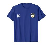 Cyprus Number 16 Soccer Flag Football # sixteen Cypriot T-Shirt