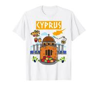 Cyprus Outfit Idea For Kids With Novelty Greek Cypriot Flag T-Shirt