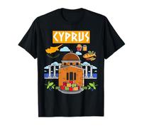 Cyprus Outfit Idea For Kids With Novelty Greek Cypriot Flag T-Shirt
