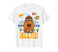 Cyprus Outfit Idea For Kids With Novelty Greek Cypriot Flag T-Shirt