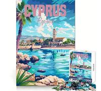 Cyprus Paphos Jigsaw Puzzles for Adults1000 Piece Logic Build Stress Less Fun Challenge (38x52cm)