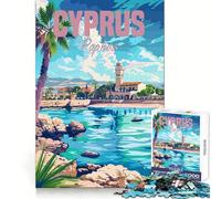 Cyprus Paphos Jigsaws 1000 Pieces for Teenagers Sharp Thinking Neat Cut Fun Activity (50x75cm)