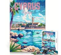 Cyprus Paphos Teenagers 1000 Piece Jigsaw Puzzle Brain Gain Bright Detail Family Game Art Display (38x26cm)