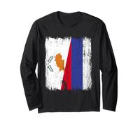Cyprus Russia Half Flag Cypriot Russian Jersey Long Sleeve T-Shirt