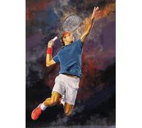 CYQFEZ Jigsaw Puzzle 1000 Pieces Tennis Poster Colorful Ability Game For The Whole Family Adult Fx110Pv