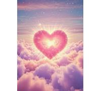 CYQFEZ Puzzle 1000 Pieces ,Landscapes Posters Love Heart Clouds Painting ,Colourful,Adult Family Stress Relief Puzzle Toys,Yz517Wz