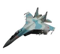 CYQOCD 1/100 For SU35 Super Flanker Military Model Heavy Fighter Russia Diecast Metal Plane Model(Blue)