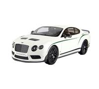 CYQOCD Collectible Race Car Model 1:18 For Bentley Continental GT3 Resin Model White Scale Model Collection Car Scene Game Props Bedroom Decoration