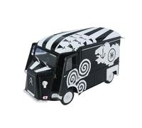 CYQOCD Collectible Race Car Model 1:18 For Citroën Type HY Breizh Classic Patterned Model Alloy Double Door Version Vehicle 1969 Bedroom Decoration