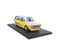CYQOCD Collectible Race Car Model 1:18 For Datsun 510 Yellow And White Resin Static Scale Model Simulation Collection Ornaments Bedroom Decoration