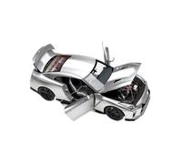 CYQOCD Collectible Race Car Model 1/18 For Nissan GTR R35 50th Anniversary 50th Anniversary Edition Alloy Car Model Surprise Display Bedroom Decoration(Silver)