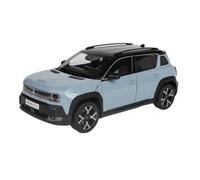 CYQOCD Collectible Race Car Model 1/18 For Renault 4 E-Tech 2025 Alloy Blue Scale Car Model Black Top Sedan Interior Home Decoration Bedroom Decoration
