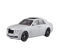 CYQOCD Collectible Race Car Model 1:18 For Rolls-Royce Ghost RR Pearlescent White Black Wheel Alloy Full Door Car Model White Bedroom Decoration