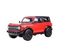 CYQOCD Collectible Race Car Model 1:24 For Ford Bronco Frameless Door SUV Off-road Vehicle Realistic Design Proportion Alloy Car Model Bedroom Decoration(Red)