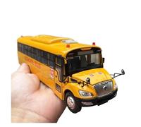 CYQOCD Collectible Race Car Model 1:42 For Yutong Bus ZK6109DX School Bus S11 Bus Realistic Alloy Vehicle Family Viewing Bedroom Decoration(Yellow B)
