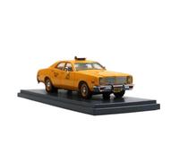 CYQOCD Collectible Race Car Model 1/43 For Dodge Monaco Taxi 1977 Yellow Taxi Resin Car Model Diecast Vehicle Souvenir Collection Bedroom Decoration