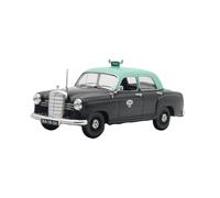 CYQOCD Collectible Race Car Model 1:43 For Mercedes-Benz 180D 1960 Lisbon Taxi Alloy Car Model Black Sedan Classic Toys Decorations Bedroom Decoration