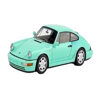 CYQOCD Collectible Race Car Model 1:43 For Porsche 911 964 Carrera 2 1990 Vintage Resin Vehicle Miniature Model Entrance Decoration Bedroom Decoration(Green)