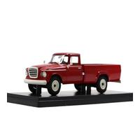 CYQOCD Collectible Race Car Model 1/43 For Studebaker Champ Pickup Red 1963 Pickup Resin Car Model Convertible Transporter Bedroom Decoration