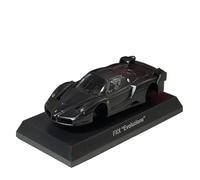 CYQOCD Collectible Race Car Model 1:64 For Ferrari FXX Evoluzione Matte Matte Black Hidden Alloy Car Model Scale Vehicle Collection Bedroom Decoration