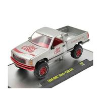 CYQOCD Collectible Race Car Model 1/64 For GMC Sierra 1500 4xa 1998 Red Wheel Pickup Truck Alloy Model Ornament Adult Collection Bedroom Decoration