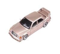 CYQOCD Collectible Race Car Model 1:64 For Mercedes Benz 190E W201 Restomod Sedan Alloy Scale Car Model Adult Hobby Collection Bedroom Decoration(Gold)
