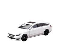 CYQOCD Collectible Race Car Model 1:64 For Mercedes-Benz AMG CLS63 Devil's Eye Sedan Shooting Brake Alloy Car Model Desktop Ornament Bedroom Decoration(White B)
