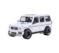 CYQOCD Collectible Race Car Model 1:64 For Mercedes-Benz AMG G63 Metal Off-road Vehicle Alloy Model Is Suitable For Off-road Fans Bedroom Decoration(White)