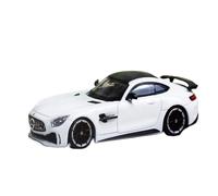 CYQOCD Collectible Race Car Model 1:64 For Mercedes-Benz AMG GTR Supercar Collectible Ornament Alloy Car Model Multi-color Game Tool Bedroom Decoration(White)