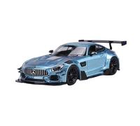 CYQOCD Collectible Race Car Model 1/64 For Mercedes Benz Rhino AMG GTS Alloy Sedan Car Model Scale Vehicle Home Display Decoration Bedroom Decoration(Blue)