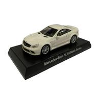 CYQOCD Collectible Race Car Model 1:64 For Mercedes-Benz SL65 Pearl White Series Enclosed Design Alloy Car Model Scale Model Bedroom Decoration