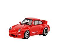 CYQOCD Collectible Race Car Model 1:64 For Porsche 993 RWB 400R Red And White Resin Supercar Car Model Limited Edition Model Bedroom Decoration(Red)
