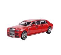 CYQOCD Collectible Race Car Model 1:64 For Rolls-Royce Phantom VII 8th Generation Extended Edition Alloy Die-cast Model Collector Like Bedroom Decoration(Red)
