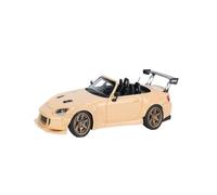 CYQOCD Collectible Race Car Model 1:64 For S2000 Yellow Resin Vehicle Saloon Special Edition Small Scale Sedan Model Collectible Toy Bedroom Decoration