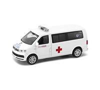 CYQOCD Collectible Race Car Model 1 64 For Volkswagen T6 Transporter PAS Taiwan Ambulance Alloy Model Car Adult Collection Display Bedroom Decoration