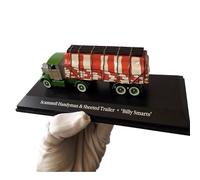 CYQOCD Collectible Race Car Model 1:87 For Scammell Vintage Heavy Trailer Metal Car Model Truck Van Model Collection Series Bedroom Decoration(Green A)
