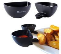 Cyraeon Dip Clips, Pack of 4, Perfect for Fussy Eaters - Keeps Sauces Separate From Plate - Strong Clips With Container Dish for Any Sauce