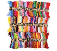 Cyrank 100 Colors Embroidery Thread, 8.7 Yards Rainbow Color Embroidery Floss for Cross Stitch Threads, Bracelet Yarn, Craft Floss